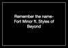 Fort Minor Feat. Styles Of Beyond - Remember The Name Downnload Ringtone