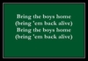 Bring The Boys Home Download Ringtone