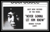 Debbie Taylor - Never Gonna Let Him Know Downnload Ringtone