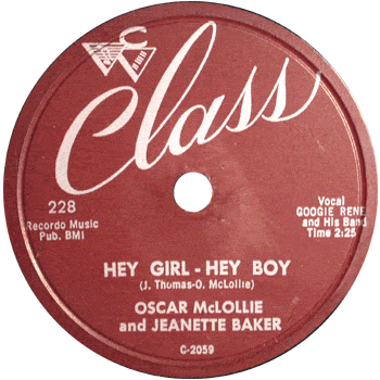 Oscar McLollie And Jeanette Baker - Hey Girl - Hey Boy Downnload Ringtone